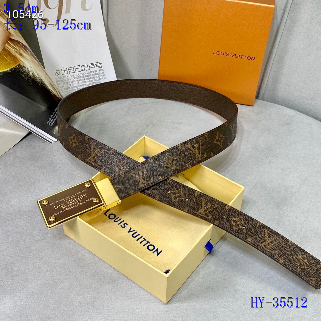 LV Belts 3.5 cm Width 056